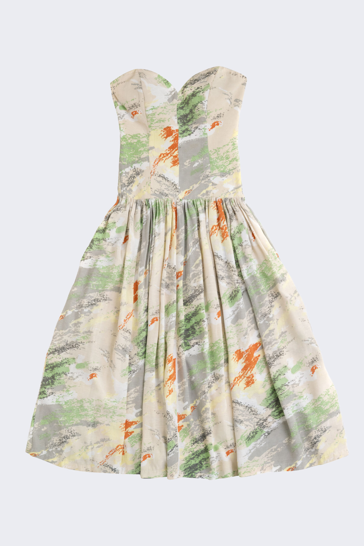 Abito bustino in Barkcloth