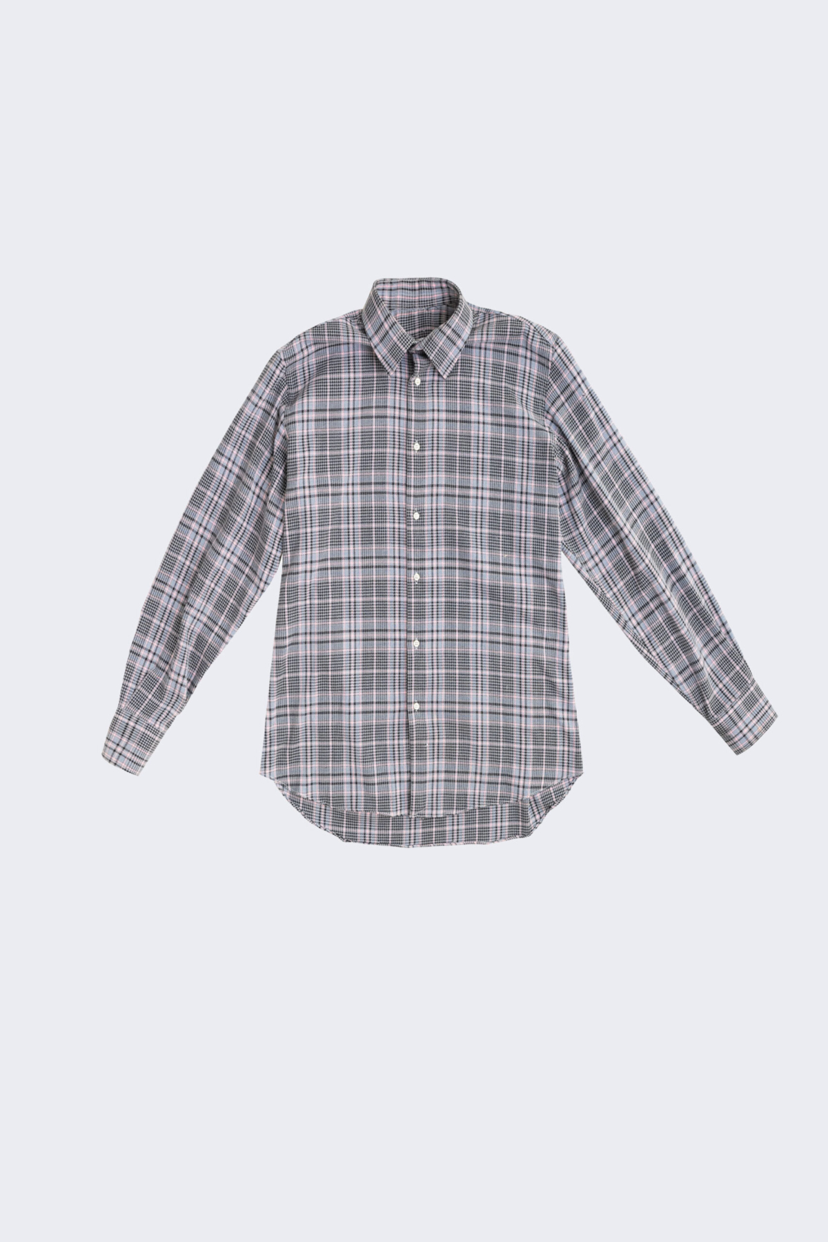 Camicia oversize in cotone e lana